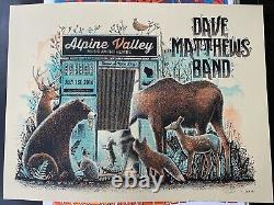 Dave Matthews Band Concert Poster Alpine Animal Photo Booth 7/1/2016