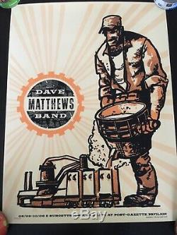 Dave Matthews Band Concert Poster Burgettstown, Pa