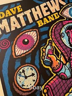 Dave Matthews Band Concert Poster Clarkston MI Methane Studios Signed Numbered