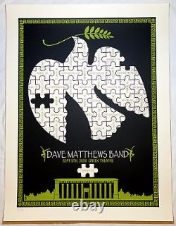 Dave Matthews Band Concert Poster Greek Berkeley, CA 9/5 2008 553/780 DMB
