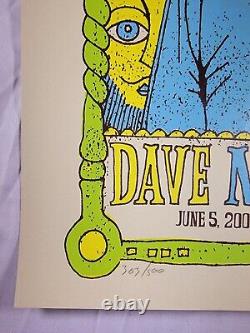 Dave Matthews Band Concert Poster N1 Hartford, CT 6/5/2009 363/800 DMB