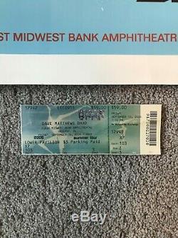 Dave Matthews Band Concert Poster Summer 2006 Tinley Park, IL Chicago Signed AP
