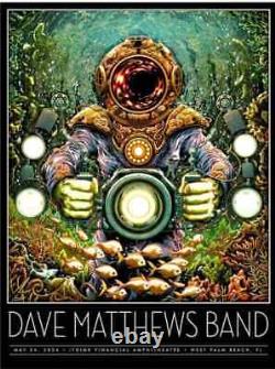 Dave Matthews Band Concert Poster West Palm Beach, FL 5/24/2024