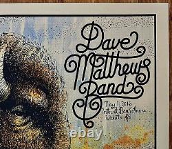 Dave Matthews Band Concert Poster Wichita KS Buffalo Daisy Flowers Tour 5/11/16