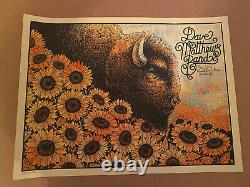 Dave Matthews Band Concert Poster Wichita KS Buffalo Sunflowers Tour 5/11/16 AP