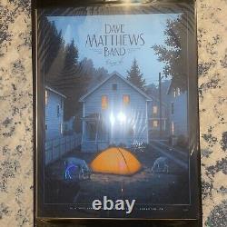 Dave Matthews Band DMB Drive-In Scranton PA Moegly Print MINT Firefly Foil Rare