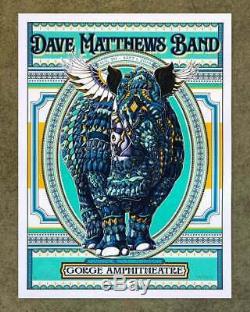 Dave Matthews Band DMB Gorge 2019 Weekend Poster Bioworkz Kwok AE Variant