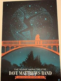 Dave Matthews Band DMB Gorge George Washington Bridge Poster 9/5/09 Methane