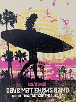 Dave Matthews Band DMB Los Angeles 2009 Greek Theatre Methane Poster # 422/500