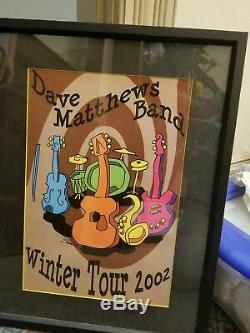 Dave Matthews Band DMB Official Concert Poster Winter Tour 2002