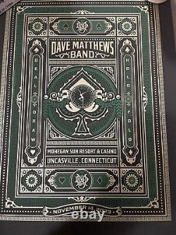 Dave Matthews Band DMB Poster 11/14/2023 Mohegan Sun, Uncasville, CT 504/865