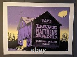 Dave Matthews Band DMB Poster 4/20/09 Verizon Wireless Music Center- Pelham, AL