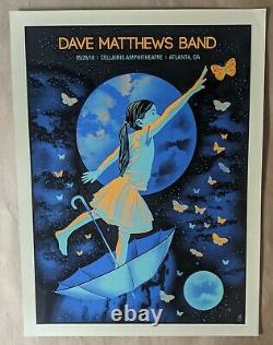 Dave Matthews Band DMB Poster 5/26/18 Cellairis Amphitheatre Atlanta GA