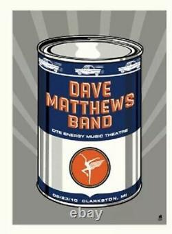 Dave Matthews Band DMB Poster 6/23/10 DTE Energy Music Theatre Clarkston, MI