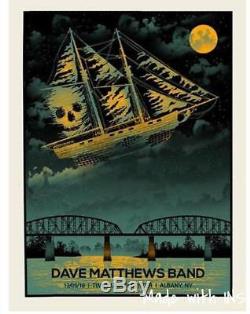 Dave Matthews Band DMB Poster Albany 12/5/18 not MSG Kelly Methane
