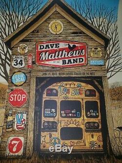 Dave Matthews Band DMB Poster Bethel Woods 6/19/19 not MSG SPAC Sperry