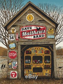 Dave Matthews Band DMB Poster Bethel Woods NY 6/19/19 Methane Studios