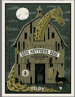 Dave Matthews Band DMB Poster Print Omaha, NEBRASKA 11/12 2022 Methane Dragon