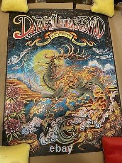 Dave Matthews Band DMB Poster Quincy WA Gorge Miles Tsang AP /50 Swirl Foil Spac