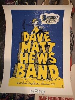 Dave Matthews Band DMB Red Rocks 2005 Poster Methane