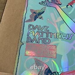 Dave Matthews Band DMB Tour Poster Cincinnati 5-27-23 Riverbend /40 Rainbow Foil