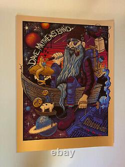 Dave Matthews Band Drive In Poster AC NJ 6/26/11 Mazza Gold Foil S/N Only 20