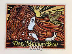 Dave Matthews Band Drive In Poster MSG NYC 11/30/18 Official #'d Todd Slater