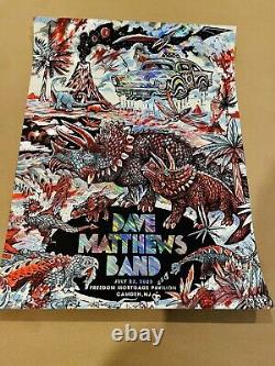 Dave Matthews Band FOIL Poster Camden 2023 Night 2 #162/165 07/22/2023 Zeblove