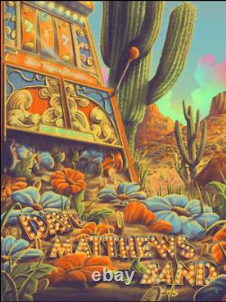 Dave Matthews Band FOIL Poster Las Vegas Nevada 2024 Dolby Live AP SIGNED #/30