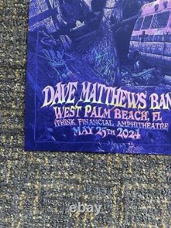 Dave Matthews Band FOIL Poster Night 2 -West Palm Beach 5/25/24 Daniel Danger