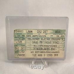 Dave Matthews Band Fingerlakes PAC New York Concert Ticket Stub Rare Aug 3 1999