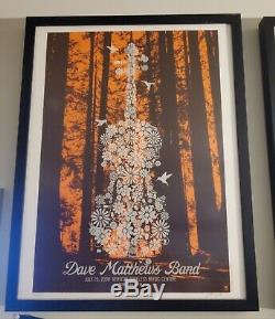 Dave Matthews Band Flower Series Complete Poster Set Framed Ultra Rare DMB