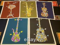 Dave Matthews Band Flower Series Complete Set Poster Art Print Rare