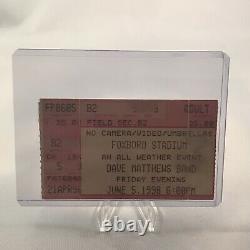 Dave Matthews Band Foxboro Stadium MA Concert Ticket Stub Rare June 5 1998