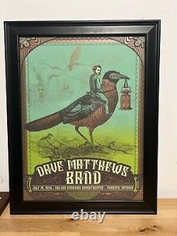 Dave Matthews Band Framed Show Poster TORONTO JULY 19th, 2016