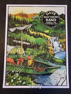 Dave Matthews Band Gorge 2015 poster by LandLand. 50 Shows at the Gorge