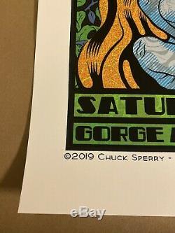 Dave Matthews Band Gorge Amphitheatre N2 8/31/2019 Chuck Sperry Signed Poster