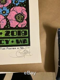 Dave Matthews Band Gorge Amphitheatre N2 8/31/2019 Chuck Sperry Signed Poster