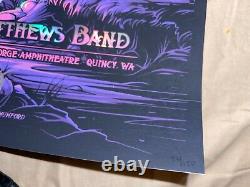 Dave Matthews Band Gorge poster 2021 N3 Triptych Foil Version