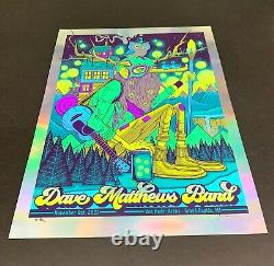 Dave Matthews Band Grand Rapids RAINBOW FOIL Poster Jim Mazza Signed #/30 Andel