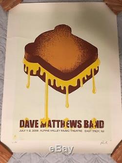 Dave Matthews Band Grilled Cheese Poster Alpine Valley July 1-2, 2006