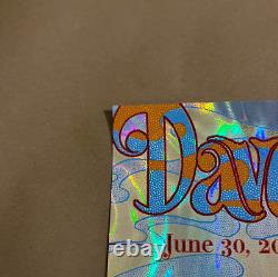 Dave Matthews Band Hazy Waves Holo FOIL Poster Deer Creek N1 Noblesville 2023 AP