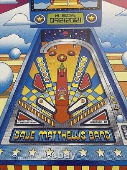 Dave Matthews Band JONES BEACH NY 9/21/21 POSTER #'d 269/900 PINBALL WIZARD! DMB