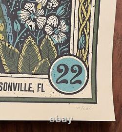 Dave Matthews Band Jacksonville Florida N1 2022 Official Concert Poster X/680
