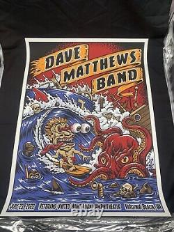 Dave Matthews Band July 23, 2022 concert Poster Virginia Beach, VA low # 227/850
