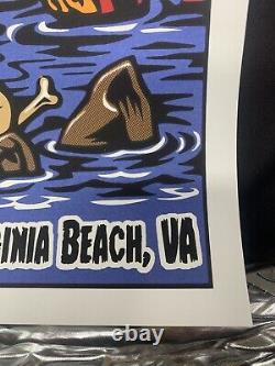 Dave Matthews Band July 23, 2022 concert Poster Virginia Beach, VA low # 227/850