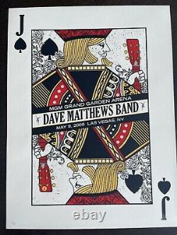 Dave Matthews Band Las Vegas, NV Jack of Spades Poster MGM Grand N2 05/09/2009