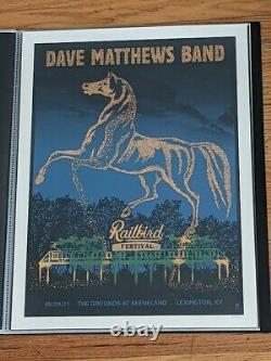 Dave Matthews Band Lexington Poster concert Railbird 8/29 2021 Methane studios