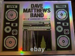 Dave Matthews Band Live Trax FOIL poster Cuyahoga Falls OH 2010 Blossom DMB