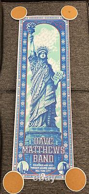 Dave Matthews Band MSG DMB Statue Of Liberty N2 NYC 11/18/23 Poster Bioworkz NY